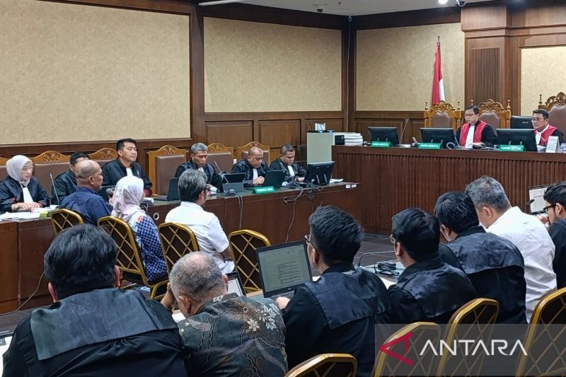Sidang pemeriksaan saksi kasus dugaan korupsi timah di Pengadilan Tindak Pidana Korupsi (Tipikor) Jakarta, Rabu (4/9/2024). (ANTARA/Agatha Olivia Victoria)