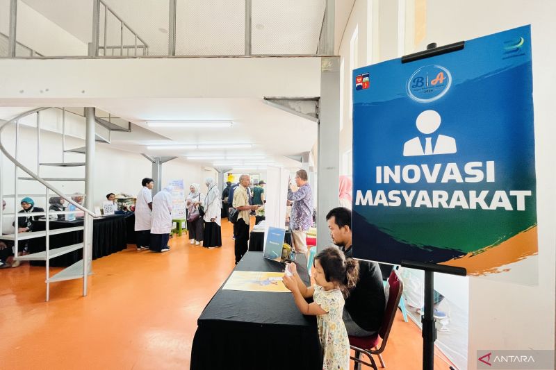 Salah satu area pameran Bogor Innovation Awards 2024 di Bogor Creative Center. ANTARA/Shabrina Zakaria