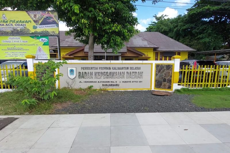 Ilustrasi - Kantor Badan Kepegawaian Daerah Provinsi Kalimantan Selatan (BKD Kalsel) di Banjarbaru, beberapa waktu lalu. ANTARA/HO-Pemprov Kalsel