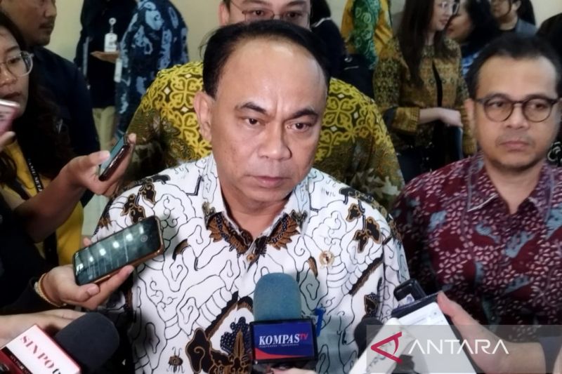 Menteri Komunikasi dan Informatika Budi Arie Setiadi di Kompleks Parlemen, Jakarta, Rabu (5/9/2024). (ANTARA/Bagus Ahmad Rizaldi)