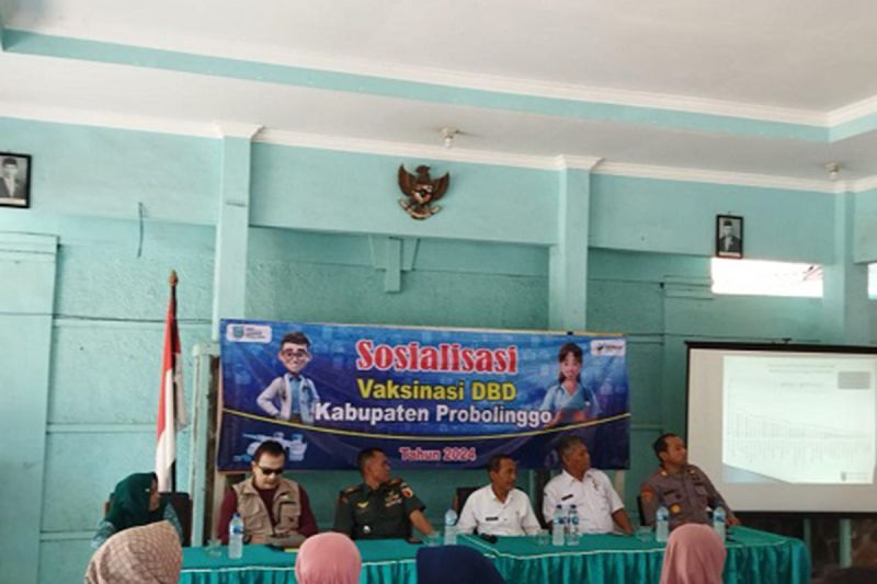 Kegiatan sosialisasi vaksin DBD di Kecamatan Paiton, Kabupaten Probolinggo, Rabu (4/9/2024). (ANTARA/HO-Diskominfo Kabupaten Probolinggo)