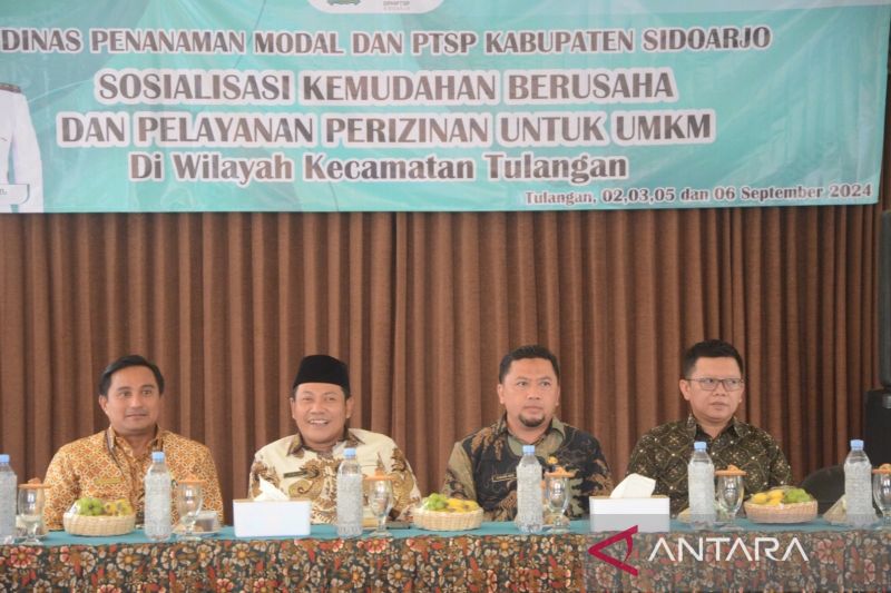 Sosialisasi kemudahan layanan perizinan di Kabupaten Sidoarjo. ANTARA/HO-Pemkab Sidoarjo