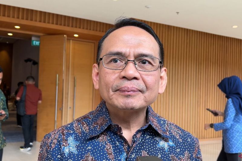 Anggota Dewan Komisioner Otoritas Jasa Keuangan (OJK) RI Agusman (ANTARA/Jessica)