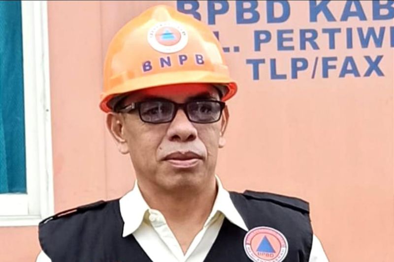Kepala Pelaksana BPBD Manggarai, Stefanus Tawar. ANTARA/HO-Dokumentasi Pribadi.