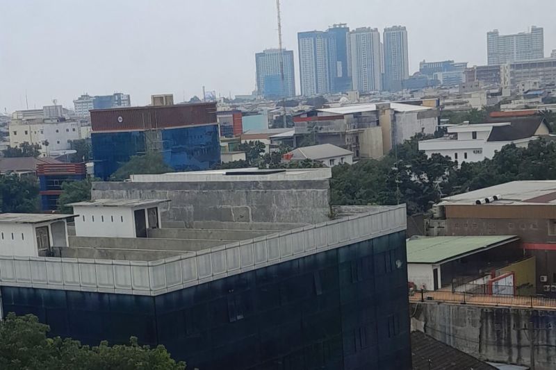 Sebuah sudut kota Medan diambil gambarnya pada Minggu 8 September 2024. (ANTARA/Jafar Sidik)