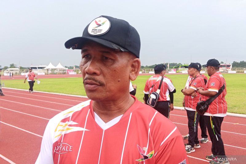 Ketua Panitia Pelaksana Drum Band PON 2024 Nirwana Agus Saputradi saat ditemui di Deli Serdang, Sumatera Utara, Senin (9/9/2024). ANTARA/Tri Meilani Ameliya