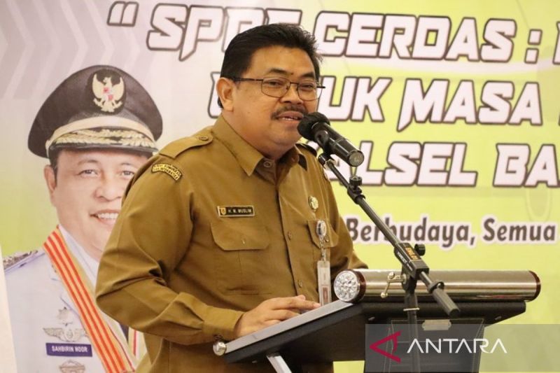 Kepala Dinas Komunikasi dan Informatika Provinsi Kalimantan Selatan Muhammad Muslim di Banjarmasin, Senin (9/9/2024). (ANTARA/HO-Diskominfo Kalsel)