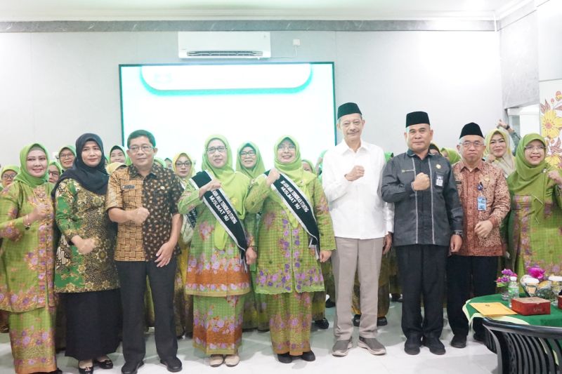 Muslimat Nahdlatul Ulama (NU) menggencarkan gerakan ibu asuh guna menekan angka stunting di Sumatera Selatan (Sumsel). (ANTARA/HO/Muslimat NU)