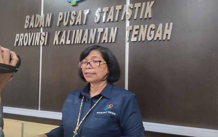 Kepala BPS Kalteng, Agnes Widiastuti. (FOTO: TESTI PRISCILLA)