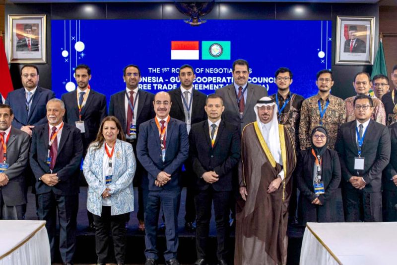 Saudi Arabia negotiating team chaired by the General Authority for Foreign Trade attends the meeting of free trade agreement negotiations in Jakarta, Monday (September 9, 2024) (ANTARA/HO-GAFT)