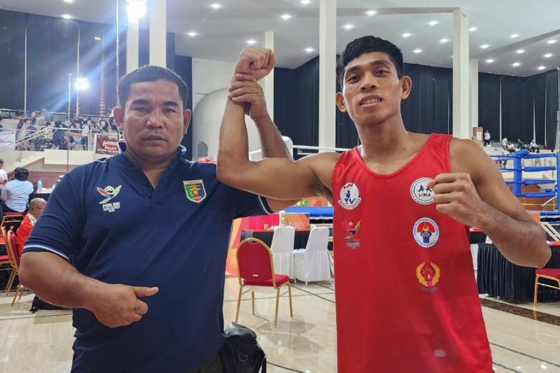 Atlet muaythai Lampung Abdul Muis persembahkan emas untuk Lampung (ANTARA/HO)