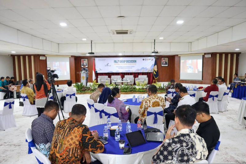 Peserta yang hadir dalam Focus Group Discussion (FGD) Mountainous Area Training Program For Pilot dengan tema Peningkatan Kompetensi SDM Penerbangan Pegunungan menuju Transportasi Maju Nusantara Baru. ANTARA/HO-Kemenhub