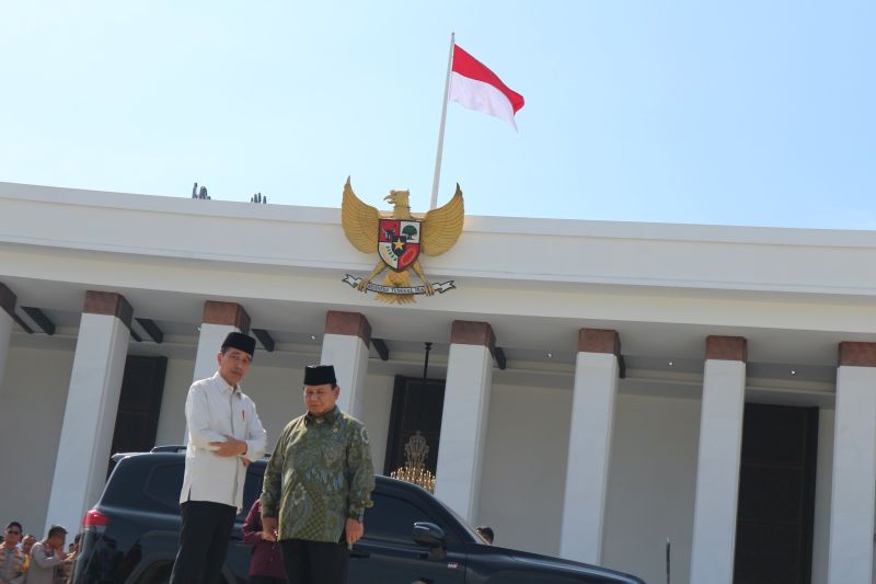 President Joko Widodo, along with elected President Prabowo Subianto, at the State Palace, Indonesian Capital City (IKN) in East Kalimantan on Thursday (September 12, 2024).