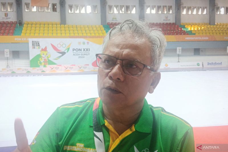 Technical Delegate Pengurus Besar Persatuan Drum Band Indonesia (PDBI) Fachrur Razi saat ditemui di GOR Futsal Dinas Pemuda dan Olahraga Sumatera Utara (Disporasu), Deli Serdang, Kamis (12/9/2024). ANTARA/Tri Meilani Ameliya