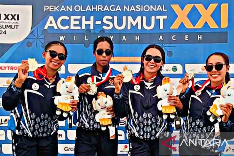 Kuartet dayung Maluku persembahkan medali perak pada PON Aceh (Antara/HO-Santos)