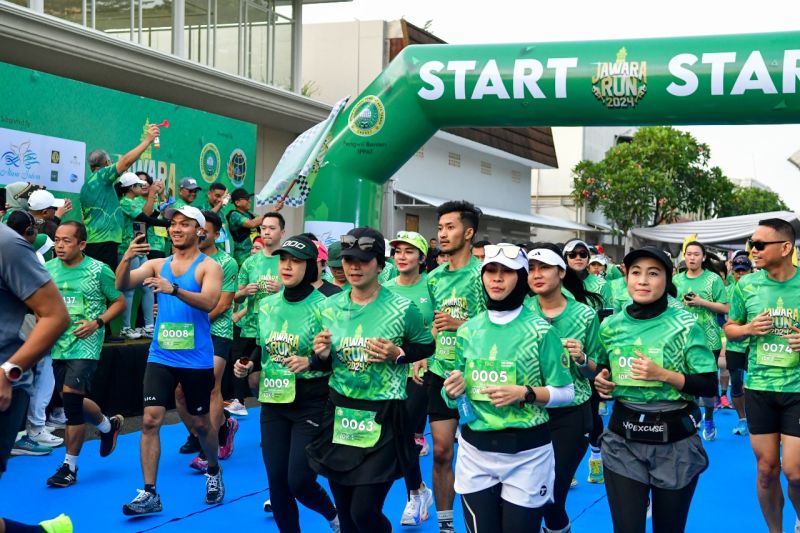 Suasana Jawa Run 2024 yang digelar di Broadway, The FlavorBliss Alam Sutera. (ANTARA/HO)