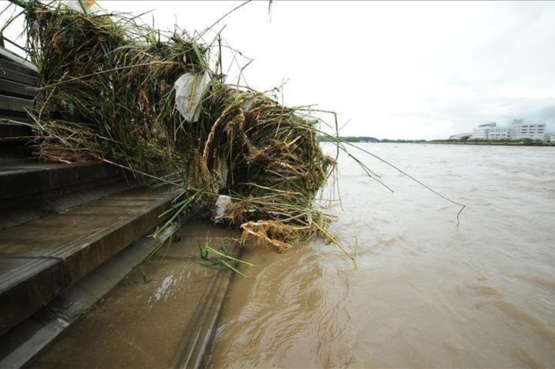 China telah mengeluarkan tanggapan darurat terhadap kemungkinan banjir akibat hujan deras karena Topan Bebinca yang mendekat diperkirakan akan memengaruhi wilayah tenggara China, pada Minggu (15/9/2024). ANTARA/Anadolu/py