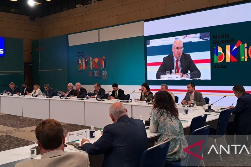 Suasana BRICS Media Summit yang berlangsung di Moskow, Rusia pada 14-15 September 2024. ANTARA/Istimewa.
