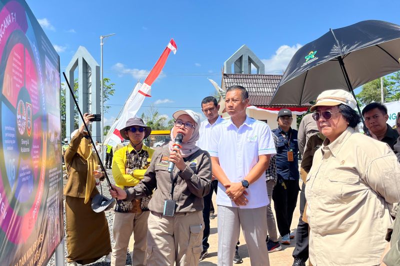 Pembangunan Persemaian Liang Anggang (PPLA) di Kelurahan Landasan Ulin, Kecamatan Lianganggang, Kota Banjarbaru, Kalimantan Selatan (Kalsel). ANTARA/HO-Adaro