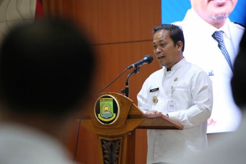 Penjabat (Pj) Wali Kota Tangerang Dr. Nurdin saat menghadiri pertemuan dengan warga beberapa waktu lalu. ANTARA/HO-Pemkot Tangerang