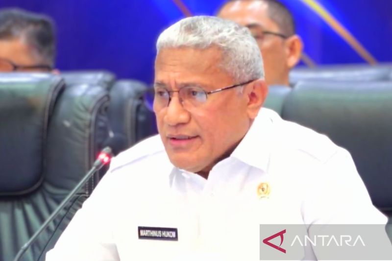 Tangkapan layar - Kepala BNN RI Komjen Pol. Marthinus Hukom dalam Konferensi Pers Pengungkapan Kasus Narkotika yang dipantau secara daring di Jakarta, Senin (5/8/2024). (ANTARA/Youtube/humasnewsbnn/Agatha Olivia Victoria)