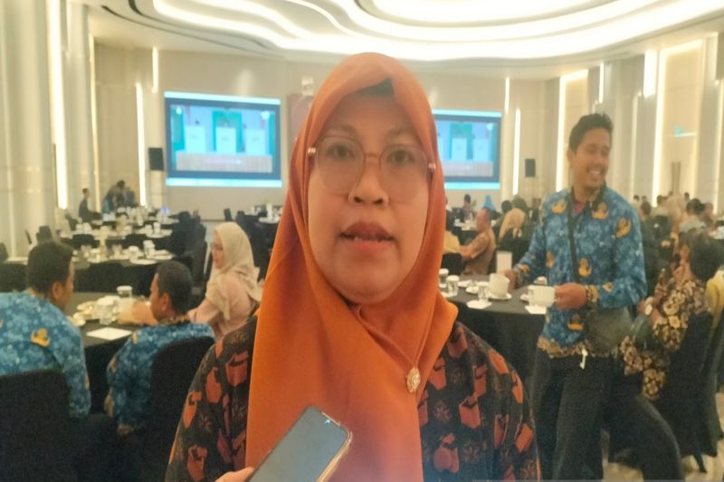 Ketua Divisi Sosialisasi Pendidikan Pemilih Partisipasi Masyarakat dan SDM KPU Kulon Progo Aris Zurkhasanah. ANTARA/Sutarmi