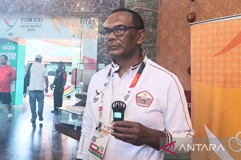 Ketua Umum KONI Provinsi DKI Jakarta Hidayat Humaid saat ditemui di Royal Sumatra Golf Course, Medan, Sumatera Utara, Selasa (17/9/2024). (ANTARA/Agatha Olivia Victoria)