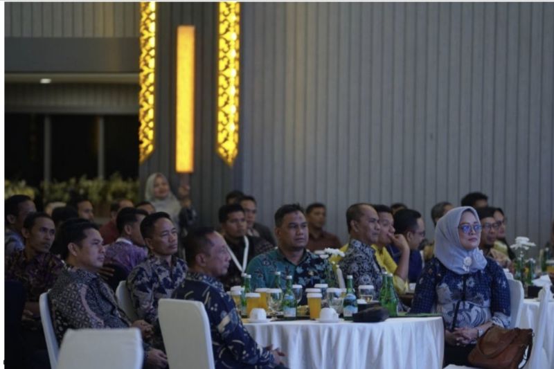 Peserta kegiatan Program Penguatan Pemerintahan dan Pembangunan Desa (P3PD) di Pekanbaru, Riau. (ANTARA/HO-Pemprov Riau)