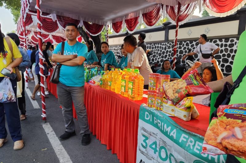 Salah satu stand dari DKPP Buleleng pada kegiatan Car Free Day di depan Taman Kota Singaraja, Bali, Minggu (22/9/2024). ANTARA/HO-Humas Pemkab Buleleng