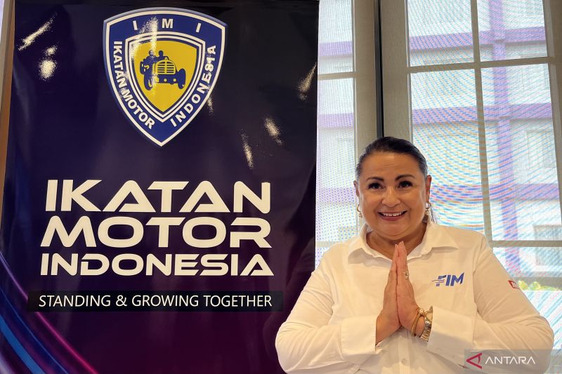 Direktur Komisi Keberlanjutan Internasional di Federasi Balap Motor Internasional (FIM) Kattia Juarez Dubon saat ditemui di Jakarta, Rabu (25/9/2024). (ANTARA/Arnidhya Nur Zhafira)