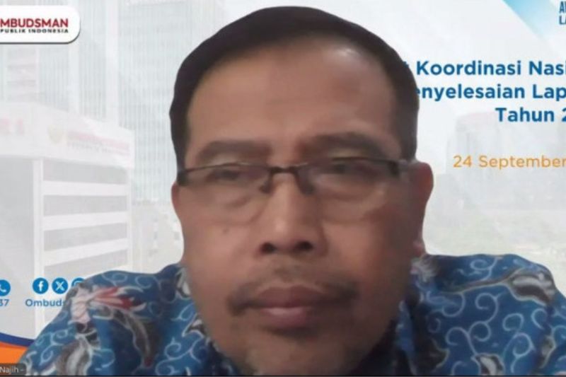 Ketua Ombudsman RI Mokhamad Najih dalam Rapat Koordinasi Nasional Penyelesaian Laporan Masyarakat Tahun 2024 di Jakarta, Selasa (24/9/2024). ANTARA/HO-Ombudsman RI