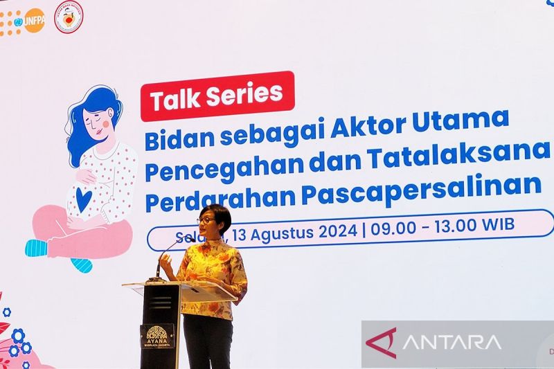 Assistant Representative UNFPA Indonesia Verania Andria dalam sebuah gelar wicara di Jakarta, Selasa (13/8/2023). ANTARA/Sean Filo Muhamad/aa.