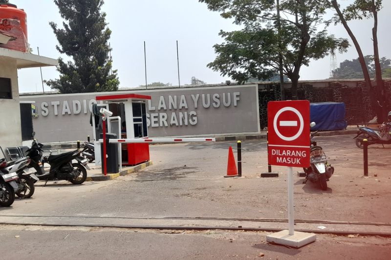 Stadion Maulana Yusuf Kota Serang. ANTARA/Desi Purnama Sari