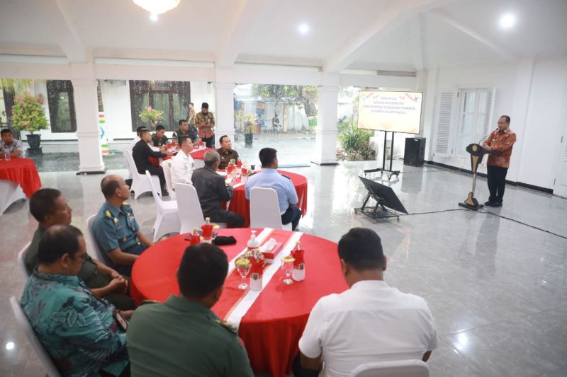 Kegiatan kunjungan kerja Badan Nasional Penanggulangan Terorisme (BNPT) di Kota Madiun, Jatim yang dilakukan di Rumah Dinas Wali Kota Madiun, Kamis (26/9/2024). ANTARA/HO-Diskominfo Kota Madiun