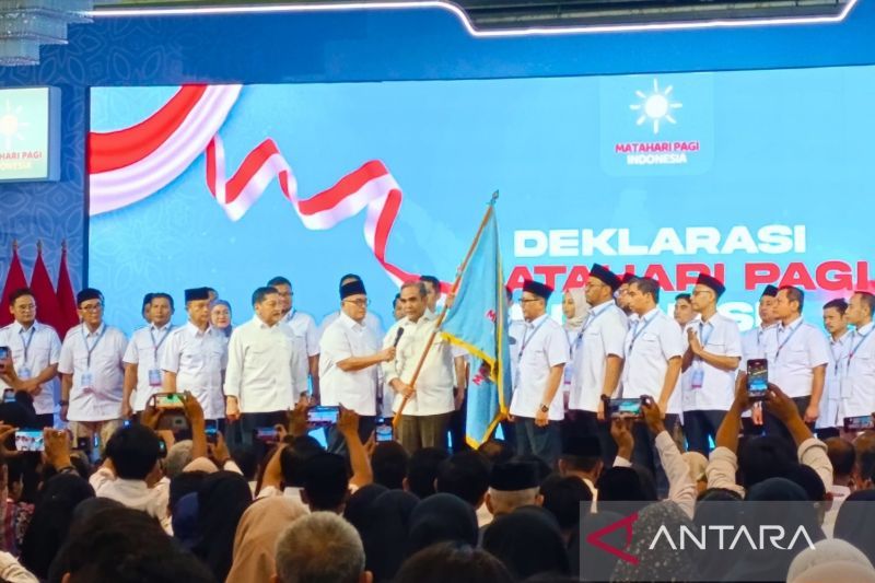 Kegiatan Deklarasi Ormas dan Pengukuhan Pengurus Besar Matahari Pagi Indonesia di Jakarta, Sabtu (28/9/2024). ANTARA/Agatha Olivia Victoria