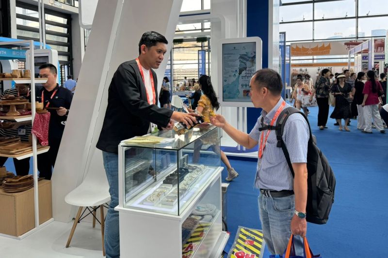 Usaha mikro, kecil, dan menengah (UMKM) binaan PT Pertamina (Persero) mengikuti pameran The 21st China ASEAN Expo 2024 (CAEXPO 2024) di Nanning, China, pada 24-28 September 2024. ANTARA/HO-PT Pertamina (Persero)