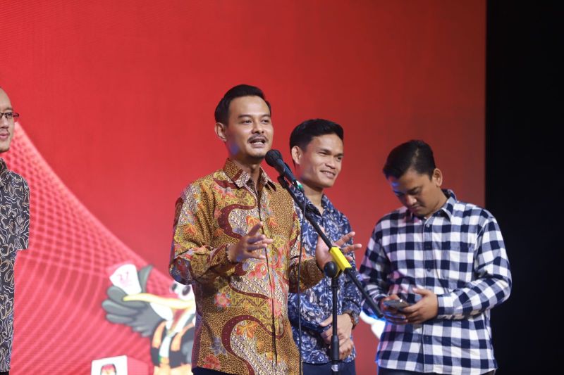 Ketua KPU Kota Tangerang Qori Ayatullah saat memberikan sambutan pada acara sosialisasi beberapa waktu lalu. ANTARA/Irfan