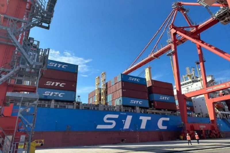 PT Belawan New Container Terminal (BNCT) bekerja sama yang dioperasikan oleh STIC dalam pengiriman barang ke pasar Asia. ANTARA/HO-PT Belawan New Container Terminal