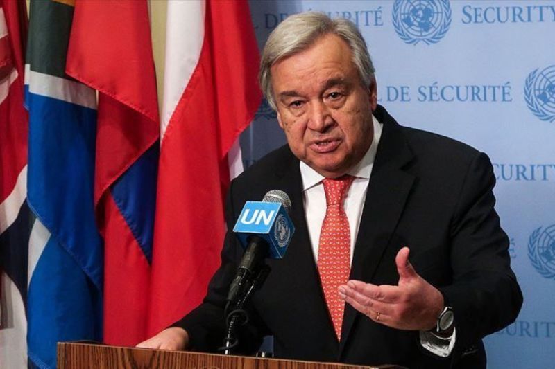 Sekretaris Jenderal PBB, Antonio Guterres, sangat prihatin atas ledakan mematikan yang disebabkan oleh perangkat komunikasi nirkabel di Lebanon dan Suriah, pada Selasa dan Rabu (17-18/9/2024). / ANTARA/Anadolu/py