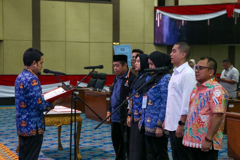 Sekretariat DPRD DKI Jakarta mengadakan gladi bersih persiapan pelaksanaan rapat paripurna DPRD DKI Jakarta pengucapan sumpah dan janji pimpinan DPRD DKI Jakarta masa jabatan 2024-2029, Selasa (1/10/2024). ANTARA/HO-DPRD Provinsi DKI Jakarta.