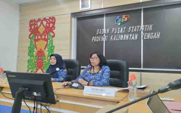 Penyampaian berita resmi statistik Provinsi Kalimantan Tengah.(FOTO: TESTI PRISCILLA)
