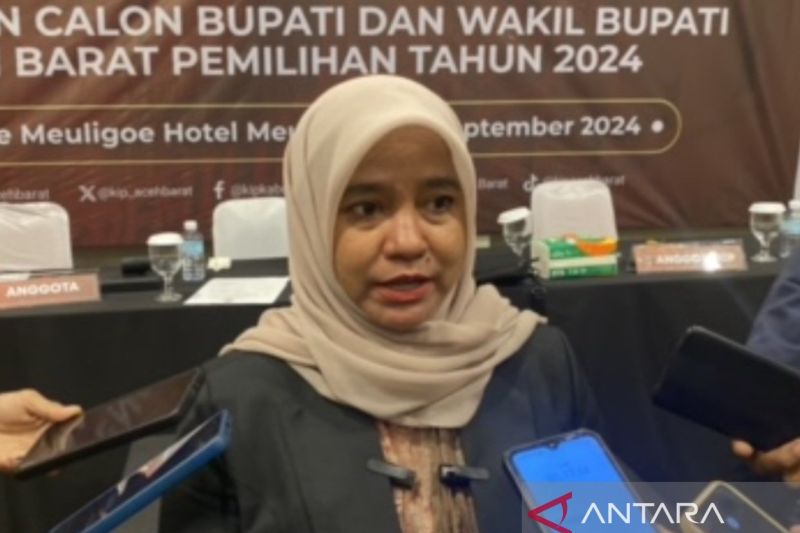 Ketua KIP Aceh Barat, Cici Darmayanti. (ANTARA/Teuku Dedi Iskandar)