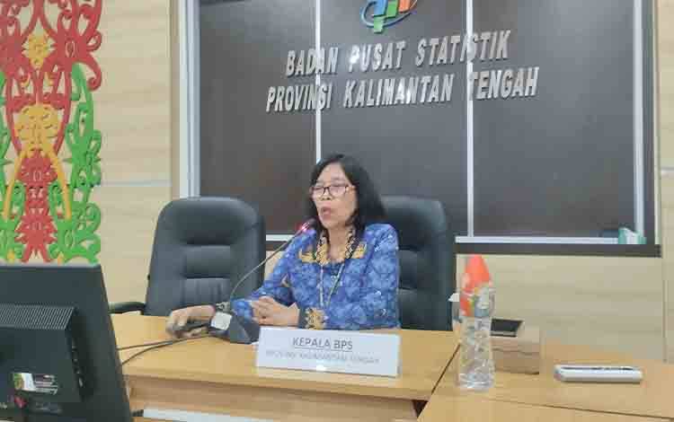 Kepala Badan Pusat Statistik atau BPS Provinsi Kalteng, Agnes Widiastuti. (FOTO: TESTI PRISCILLA)