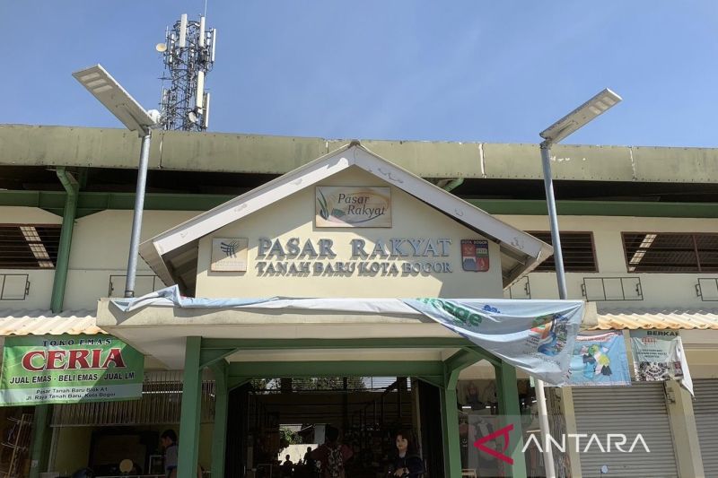 Pasar Tanah Baru di Kecamatan Bogor Utara, Kota Bogor. (ANTARA/Shabrina Zakaria)