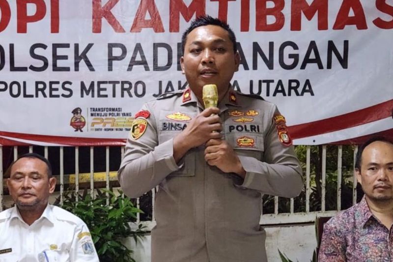 Kapolsek Pademangan Polres Metro Jakarta Utara Kompol Binsar Hatorangan Sianturi. ANTARA/HO-Polsek Pademangan