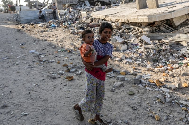 Sekitar 17.000 anak Palestina telah tewas dalam perang Israel yang sedang berlangsung di Jalur Gaza sejak Oktober tahun lalu, menurut otoritas setempat pada Minggu (29/9/2024). /ANTARA/Anadolu/py