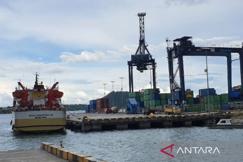 Aktivitas di Pelabuham Jayapura, Papua (ANTARA/Qadri Pratiwi)