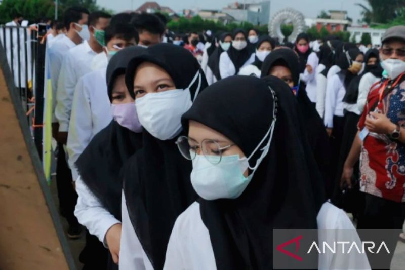 Peserta seleksi Pegawai Pemerintah dengan Perjanjian Kerja. (ANTARA/Feny Selly/dok)