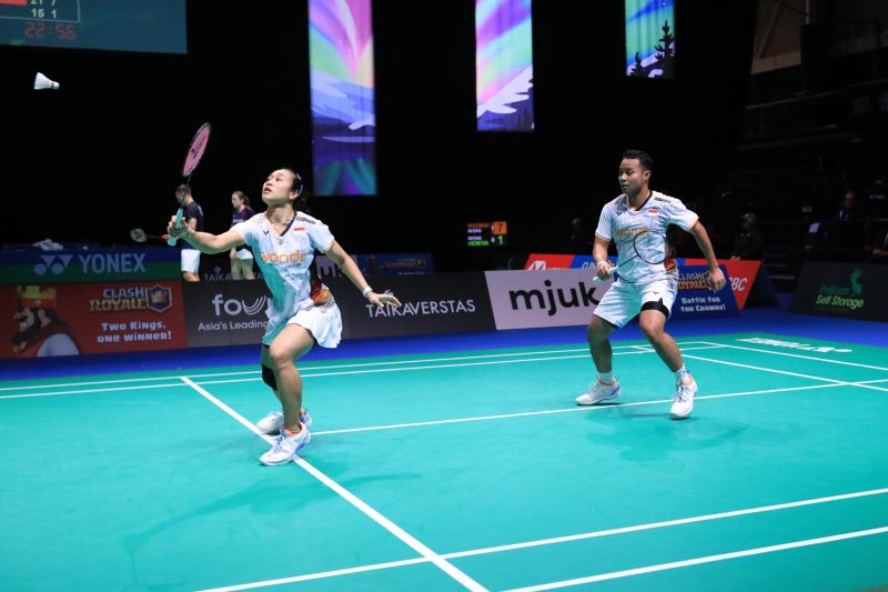 Ganda campuran Indonesia Rehan Naufal Kusharjanto/Lisa Ayu Kusumawati. (ANTARA/HO/PP PBSI)