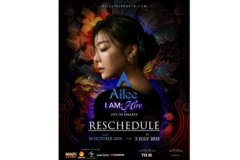 Poster konser "Ailee, I AM: HERE Live in Jakarta". (ANTARA/HO-Imagic Event)